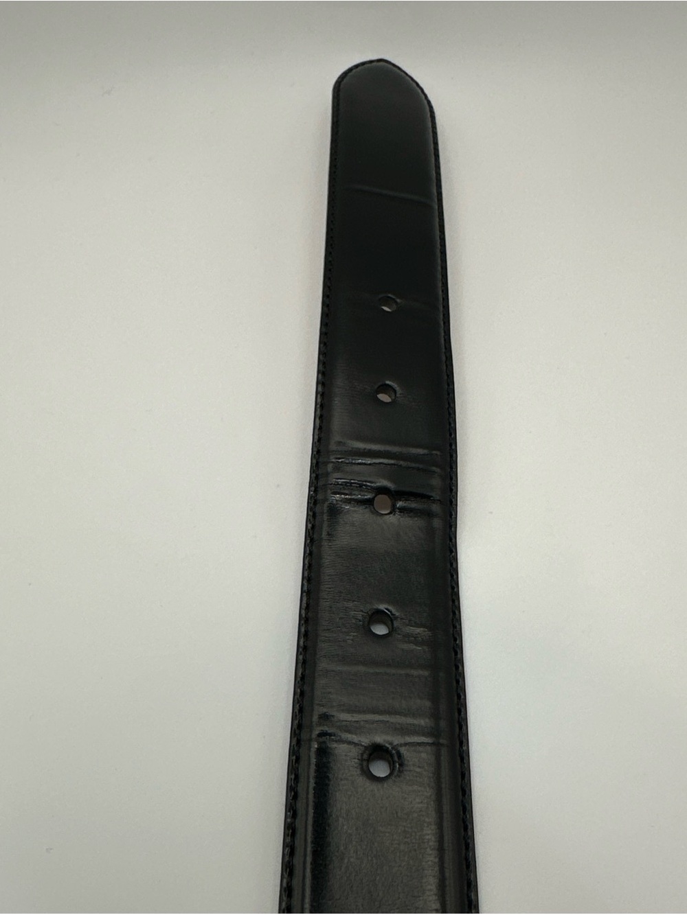 Coach Black Patent Leather Belt 36 inches with Silver Brass Buckle - Picture 6 of 8